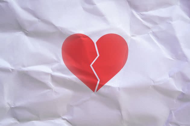 Breakups are horrible. When they happen, it's OK to let colleagues know you need help.   (Photo: George via Getty Images)