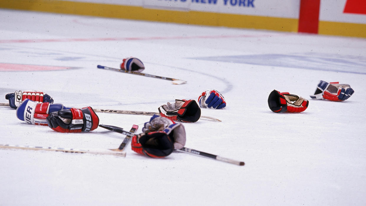 A Connecticut high school hockey player died from an injury he sustained during a game. (Photo by Jim McIsaac/Getty Images)