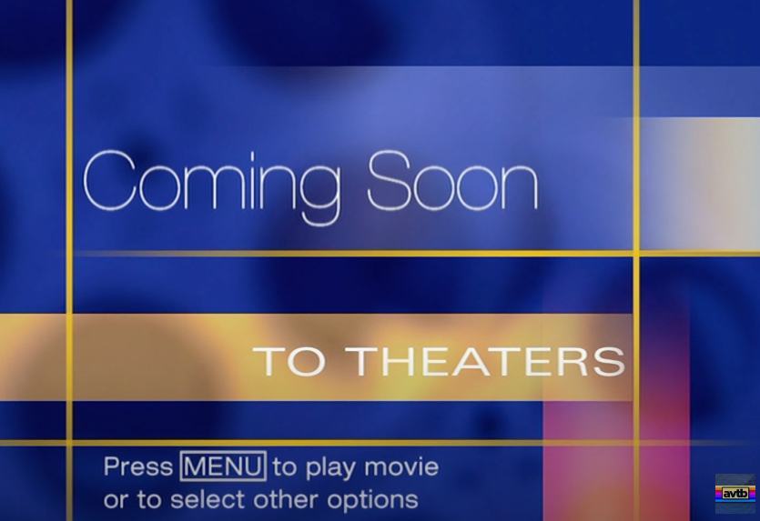 "Coming Soon to Theaters"