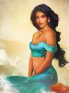 La belleza oriental de Jasmine, de Aladdín, tiene un ligero parecido con la celebrity Kim Kardashian. Imagen de jirkavinse.wordpress.com.