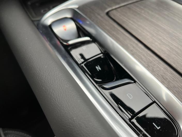 The 2022 Buick Enclave&#39;s new center console features more storage and a pushbutton gear selector.