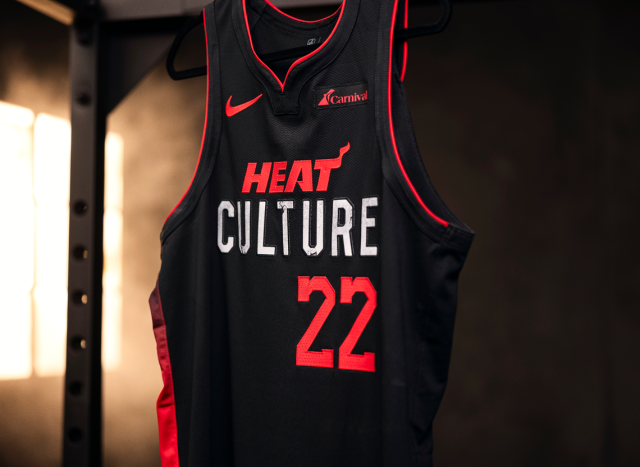 Miami Heat show off new 'Vice' uniforms, and just what the heck is  happening here?