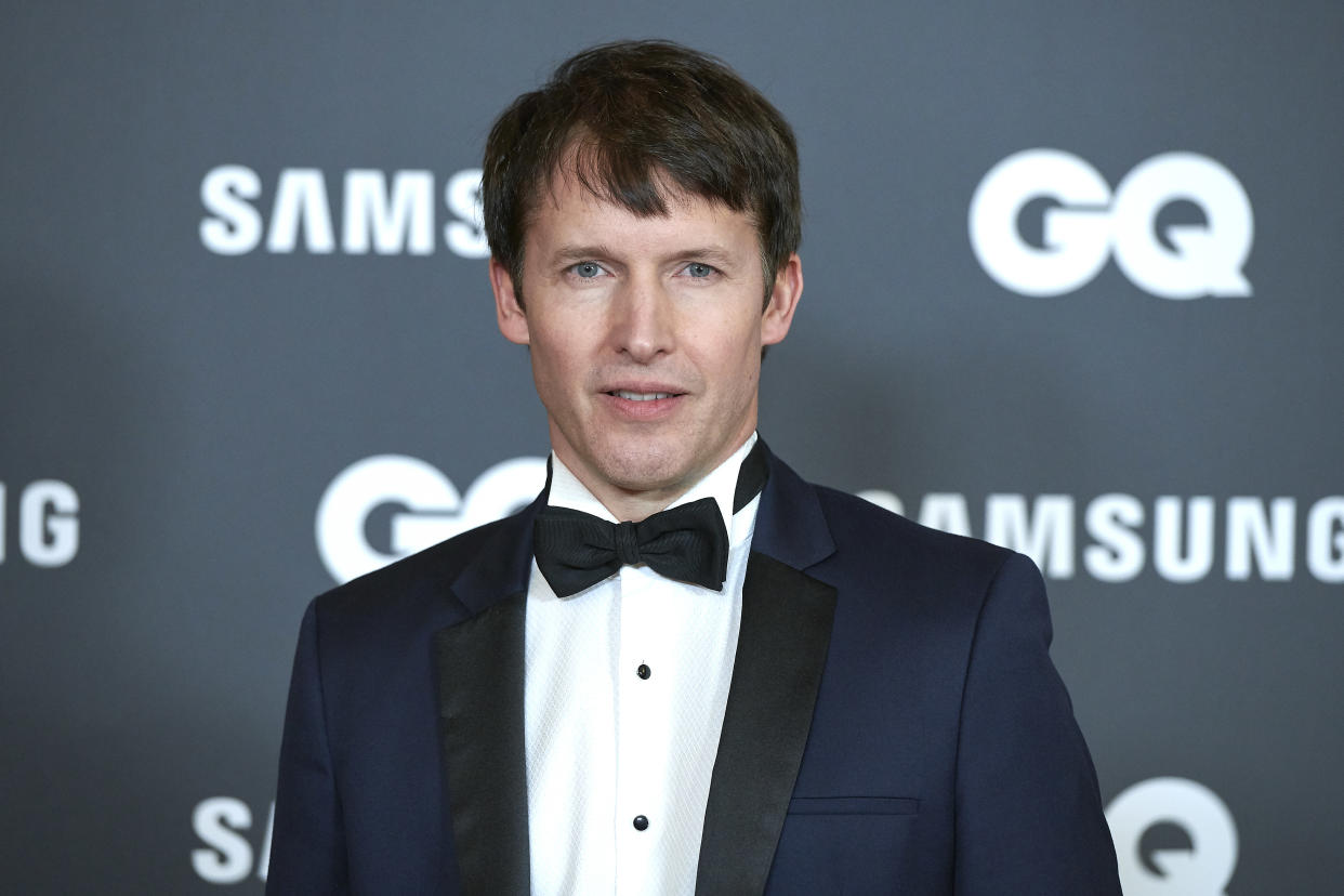 James Blunt attends the GQ Men Of The Year Awards 2019 photocall at The Westin Palace Hotel in Madrid, Spain on Nov 21, 2019 (Photo by Carlos Dafonte/NurPhoto via Getty Images)