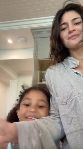 <p>Kylie Jenner/tiktok</p> Kylie Jenner and daughter Stormi