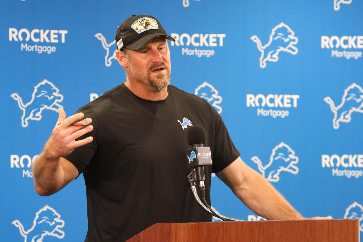 Detroit Lions head coach Dan Campbell has been popular with bettors this offseason. (Photo by Scott W. Grau/Icon Sportswire via Getty Images)