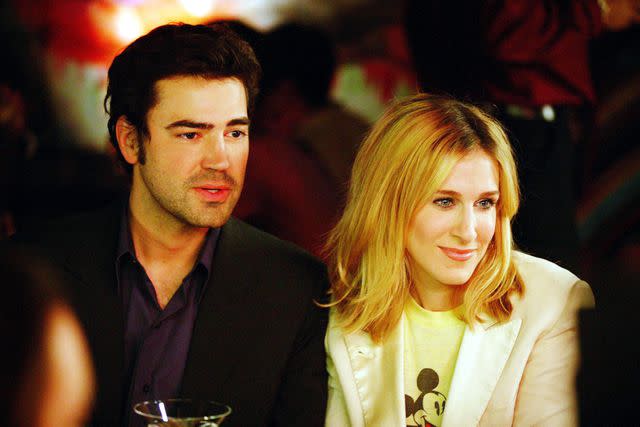 <p>HBO / Courtesy: Everett </p> Ron Livingston as Jack Berger and Sarah Jessica Parker as Carrie Bradshaw in 'Sex and the City'.