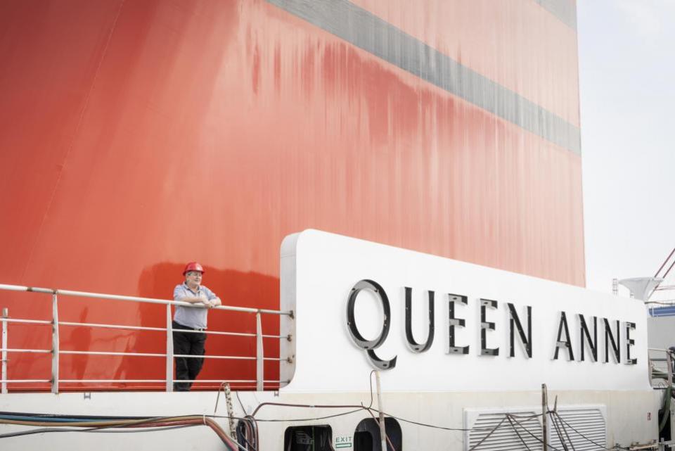 Daily Echo: Captain Inger Thorhauge aboard Queen Anne
