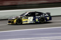 Chase Elliott drives during a NASCAR Cup Series auto race at Charlotte Motor Speedway Thursday, May 28, 2020, in Concord, N.C. (AP Photo/Gerry Broome)
