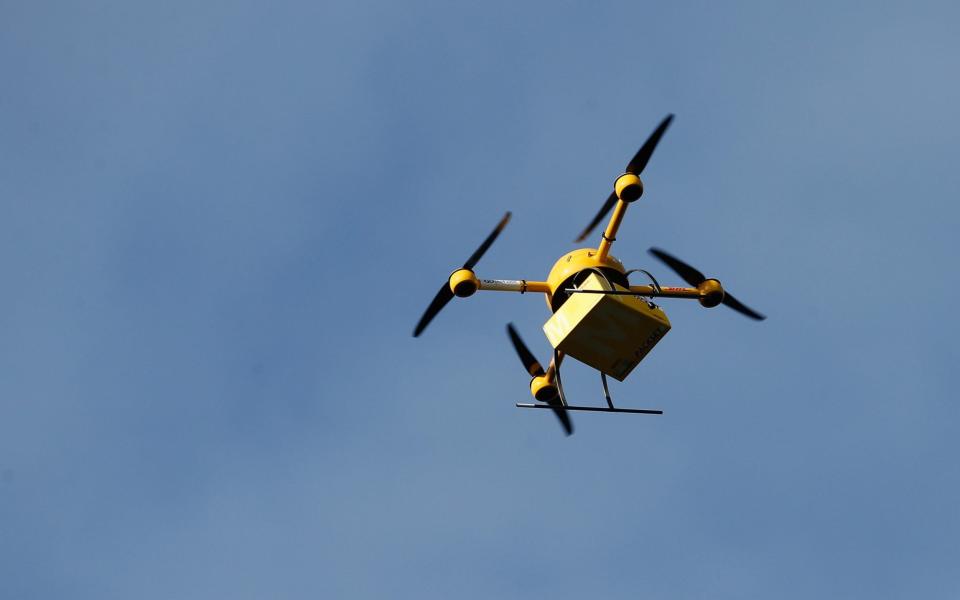 Drones are not allowed to be flown more than 500 meters away from the human behind the controls - Getty Images
