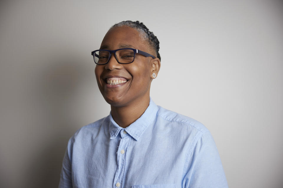 Sean Saifa Wall poses for a portrait to promote the film "Every Body," Sunday, June 11, 2023, in New York. (Photo by Matt Licari/Invision/AP)