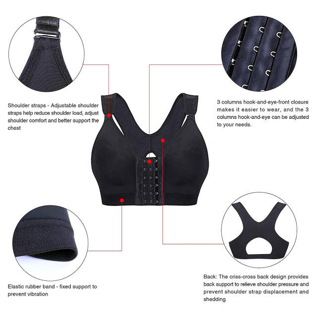 3 Color Women Posture Corrector Bra Wireless Back Support Lift Up