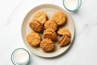 These <a href="https://www.epicurious.com/expert-advice/make-aussie-kingston-biscuits-yourself-article?mbid=synd_yahoo_rss" rel="nofollow noopener" target="_blank" data-ylk="slk:oaty sandwich cookies" class="link ">oaty sandwich cookies</a> are part of a classic store-bought Aussie assortment—but they're more fun to make yourself. <a href="https://www.epicurious.com/recipes/food/views/kingston-cookies?mbid=synd_yahoo_rss" rel="nofollow noopener" target="_blank" data-ylk="slk:See recipe." class="link ">See recipe.</a>