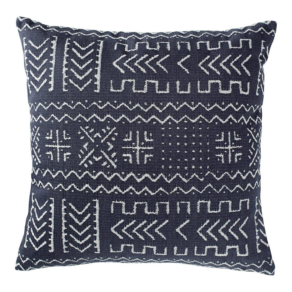 Rivet Mudcloth-Inspired Decorative Throw Pillow