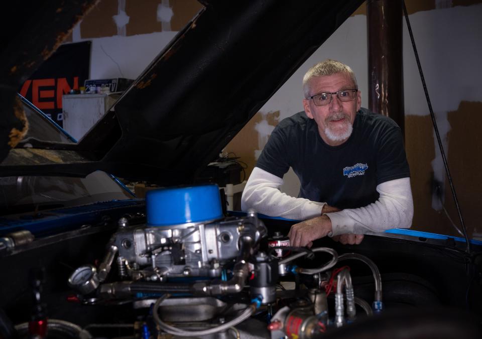 Steve Judkins, a leader of the Nashville Street Outlaws, at his home in Nolensville. Judkins says his team races in controlled environments, away from heavy traffic areas.