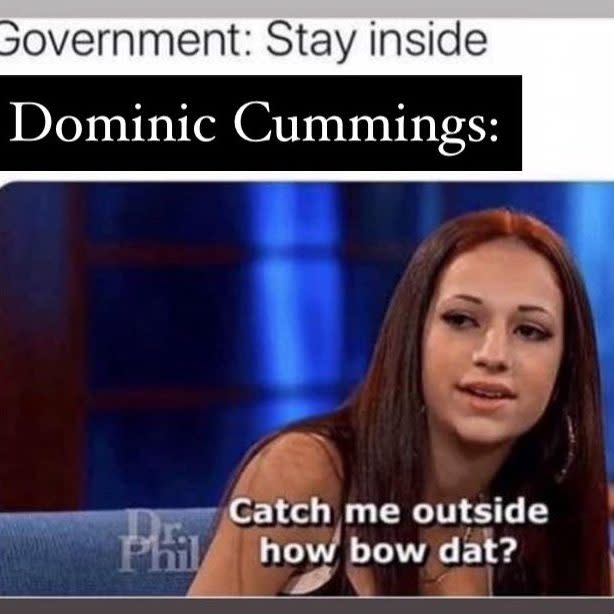 Dominic Cummings meme - Twitter: @maitiumacriceid