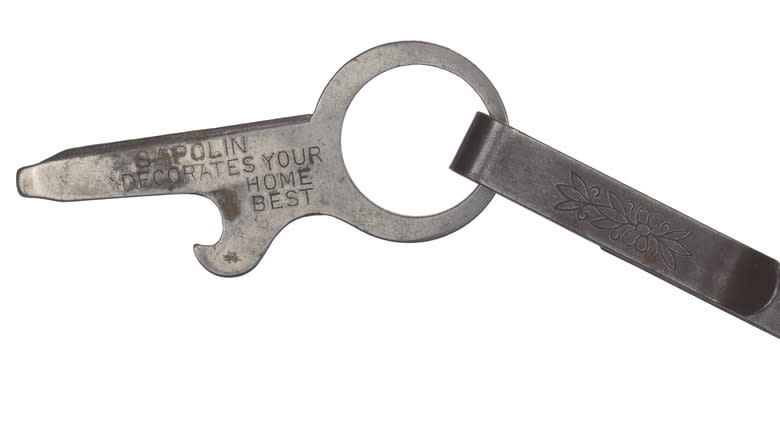 closeup bottle opener