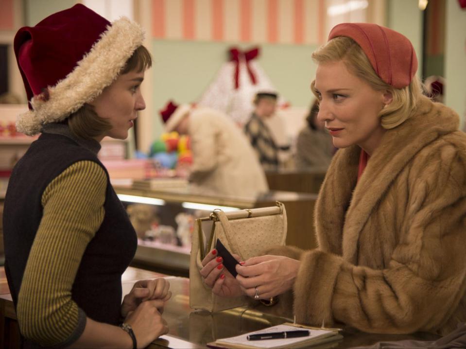 Love story: Rooney Mara and Cate Blanchett in ‘Carol’ (Shutterstock)