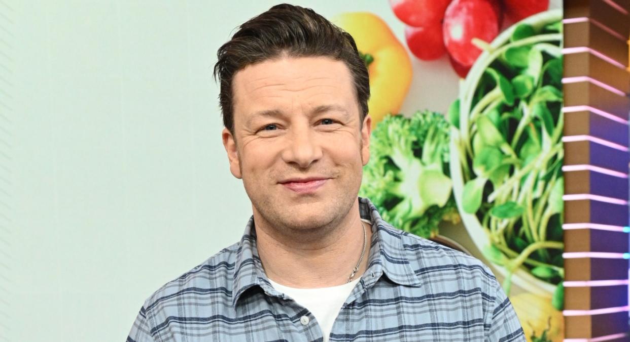 Jamie Oliver on Good Morning America in January 2019 (Getty)