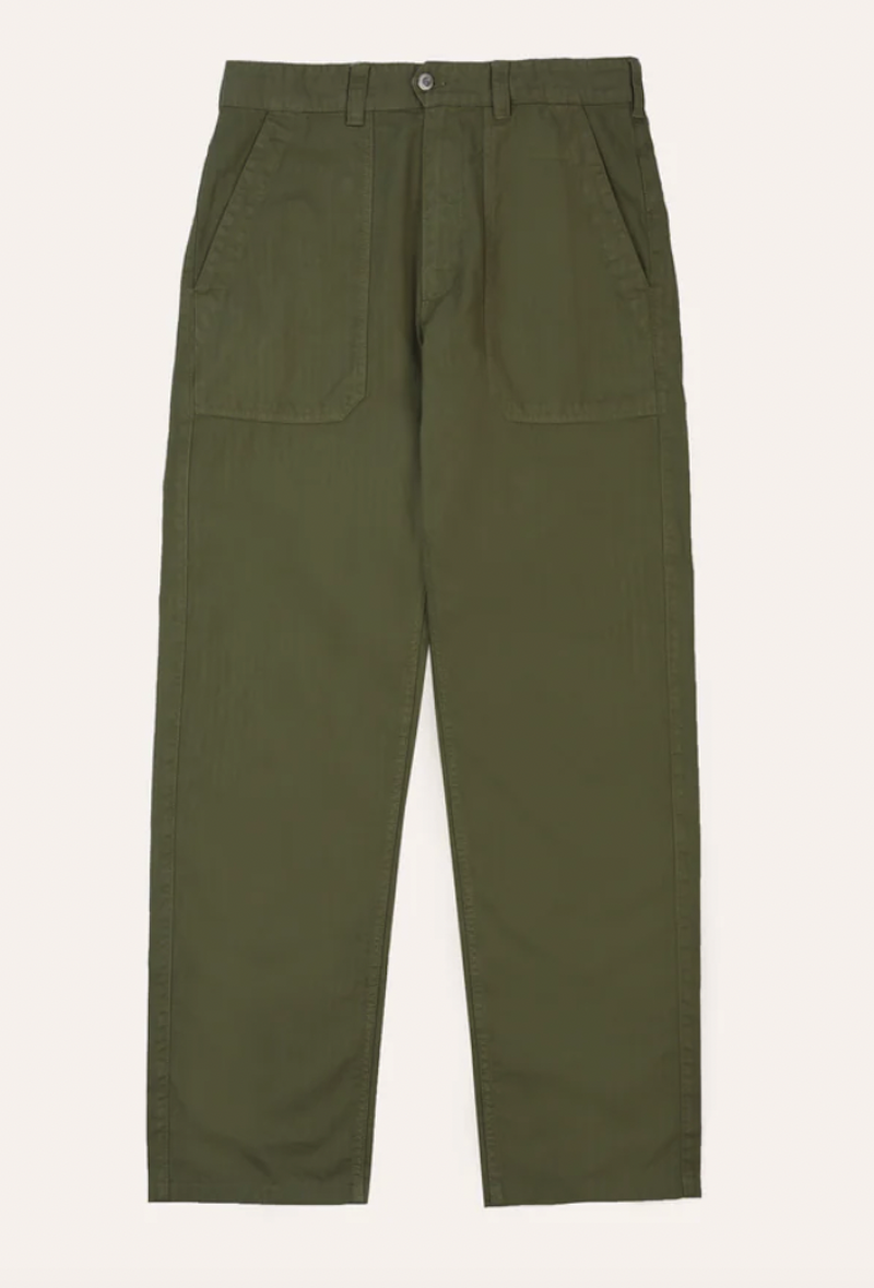 <p><a href="https://go.redirectingat.com?id=74968X1596630&url=https%3A%2F%2Fus.drakes.com%2Fproducts%2Folive-cotton-herringbone-fatigue-trouser%3Fvariant%3D44591123071221%26currency%3DUSD%26gad_source%3D1%26gclid%3DCj0KCQjwlZixBhCoARIsAIC745BspH02nFCXsiD8mxEITVsOntkQYgwehIM9cM1hOLeSlg_sZ0a0US8aAgcBEALw_wcB&sref=https%3A%2F%2Fwww.esquire.com%2Fstyle%2Fmens-fashion%2Fg60570778%2Fbest-fatigue-pants%2F" rel="nofollow noopener" target="_blank" data-ylk="slk:Shop Now;elm:context_link;itc:0;sec:content-canvas" class="link rapid-noclick-resp">Shop Now</a></p><p>Olive Cotton Herringbone Fatigue Trousers</p><p>drakes.com</p><p>$495.00</p>