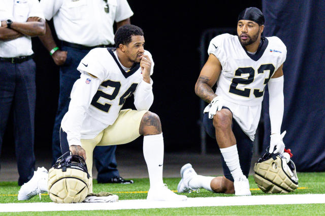 With injuries mounting in the secondary, Saints elevate two