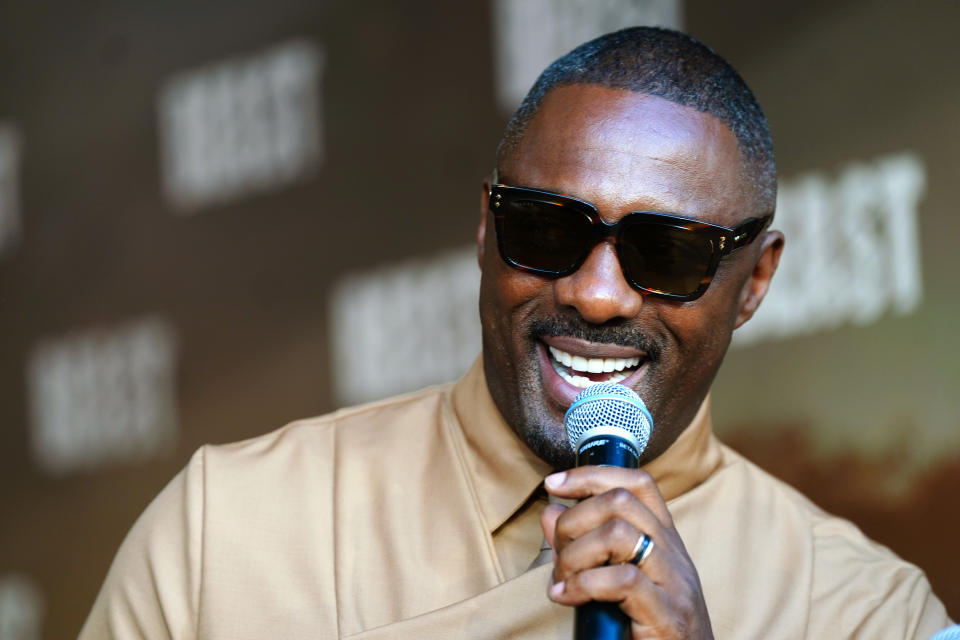 Idris Elba speaking at a special screening of Beast at the Hackney Picturehouse in London. Picture date: Wednesday August 24, 2022.