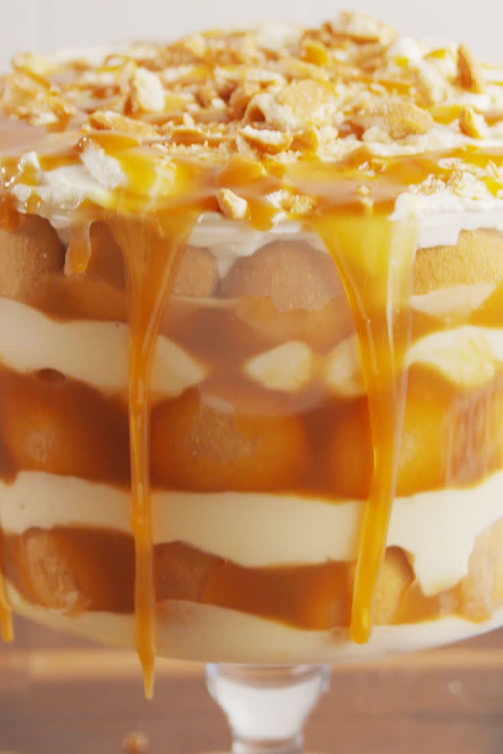 Salted Caramel Banana Pudding