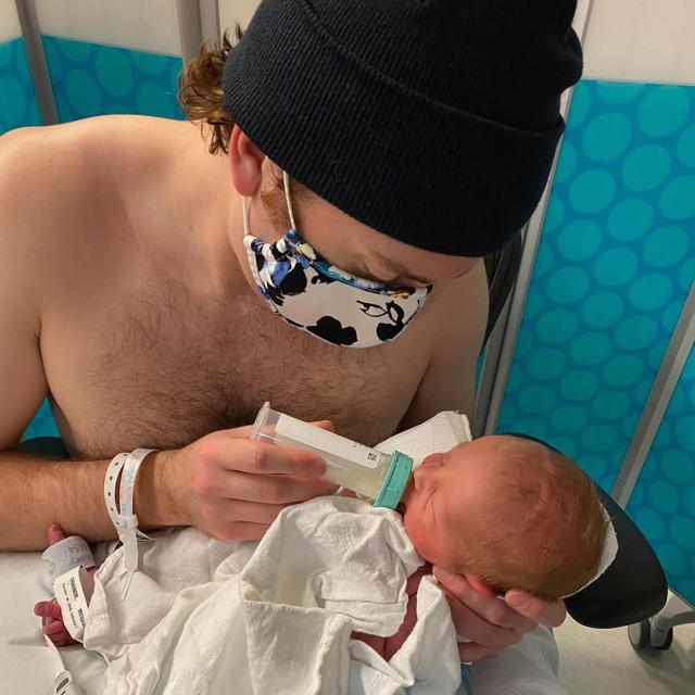 Meghan Trainor Shares Video of Son Riley's 'Rocky Start' in the Hospital, Daryl Sabara, Meghan Trainor, Riley Sabara