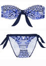 China Blue Bikini Top (£14.00) and Bottoms (£12.00) - <a href="http://www.warehouse.co.uk/?lng=en&ctry=GB&" rel="nofollow noopener" target="_blank" data-ylk="slk:Warehouse;elm:context_link;itc:0;sec:content-canvas" class="link ">Warehouse</a><br><br>This printed bikini is perfect for popping in your suitcase.