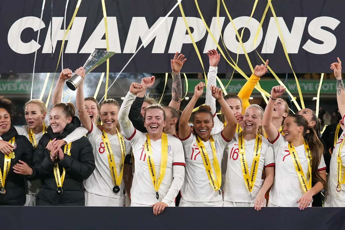 England won the inaugural Arnold Clark Cup in February  (PA Archive)