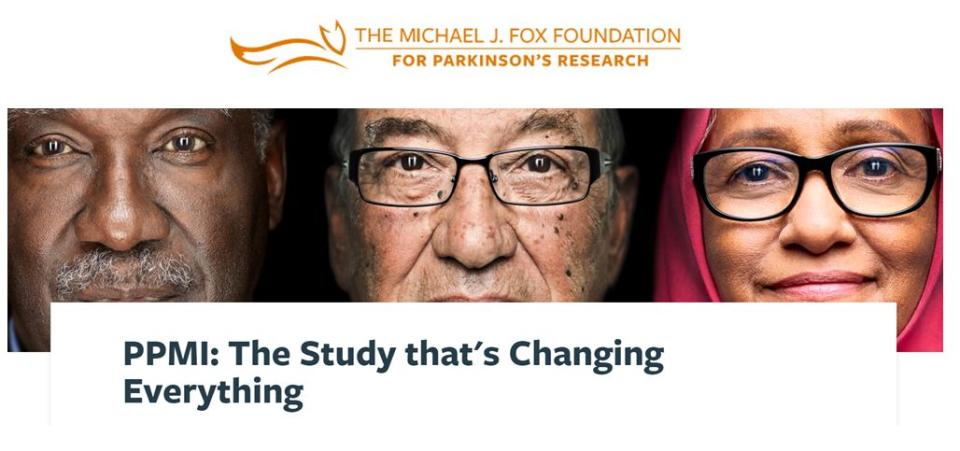 PPMI: El estudio que lo está cambiando todo | Lema del estudio de marcadores de Parkinson en la Fundación de Michael J. Fox