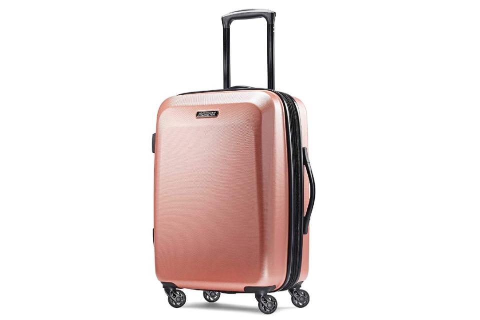 American Tourister Moonlight Hardside Luggage with Spinner Wheels. (Photo: Amazon)