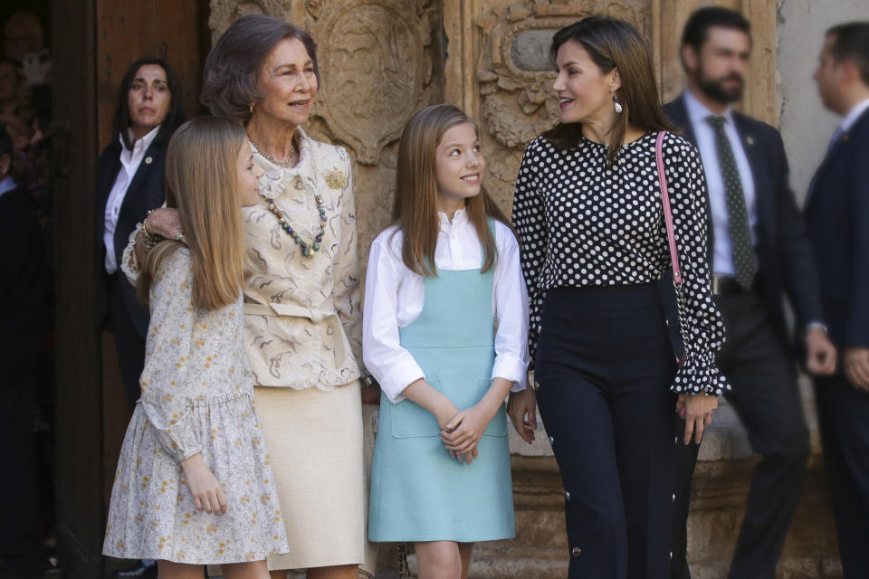 El rifirrafe con doña Sofía en la misa de Pascua