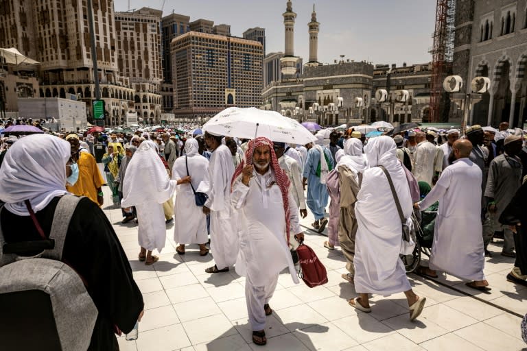 Average high temperatures of 44C (111F) are expected at the hajj (FADEL SENNA)