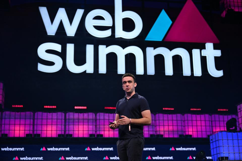 Teddy Solomon, Co-founder & COO, Fizz at Web Summit 2023 in November 2023.