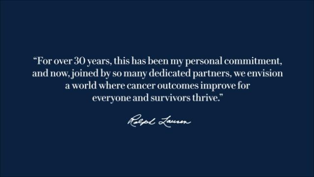 Ralph Lauren Corporate Foundation Announces $25 Million Commitment to Five  Cancer Centers Across America With Goal of Reducing Disparities in Cancer  Care in Underserved Communities