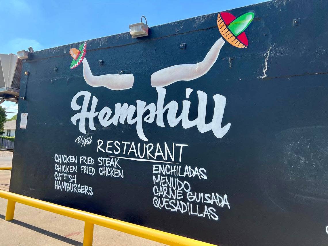Hemphill’s Restaurant in Fort Worth has a new sign and was redecorated.