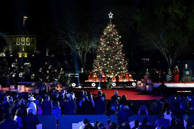 BRENDAN SMIALOWSKI/AFP via Getty The National Christmas Tree in December 2021.