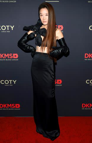 <p>Dimitrios Kambouris/Getty Images</p> Vera Wang attends the DKMS Gala in New York City.