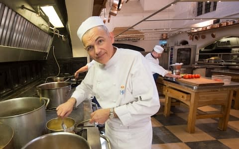 Royal chef Mark Flanagan at the royal kitchen at Windsor Castle - Credit: David Parker/Daily Mail/PA Wire