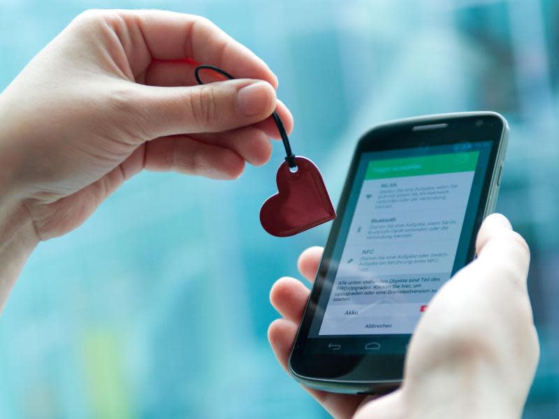 Flexibel: NFC-Tags können eine beliebige Form haben und lassen sich völlig frei programmieren. Foto: Inga Kjer