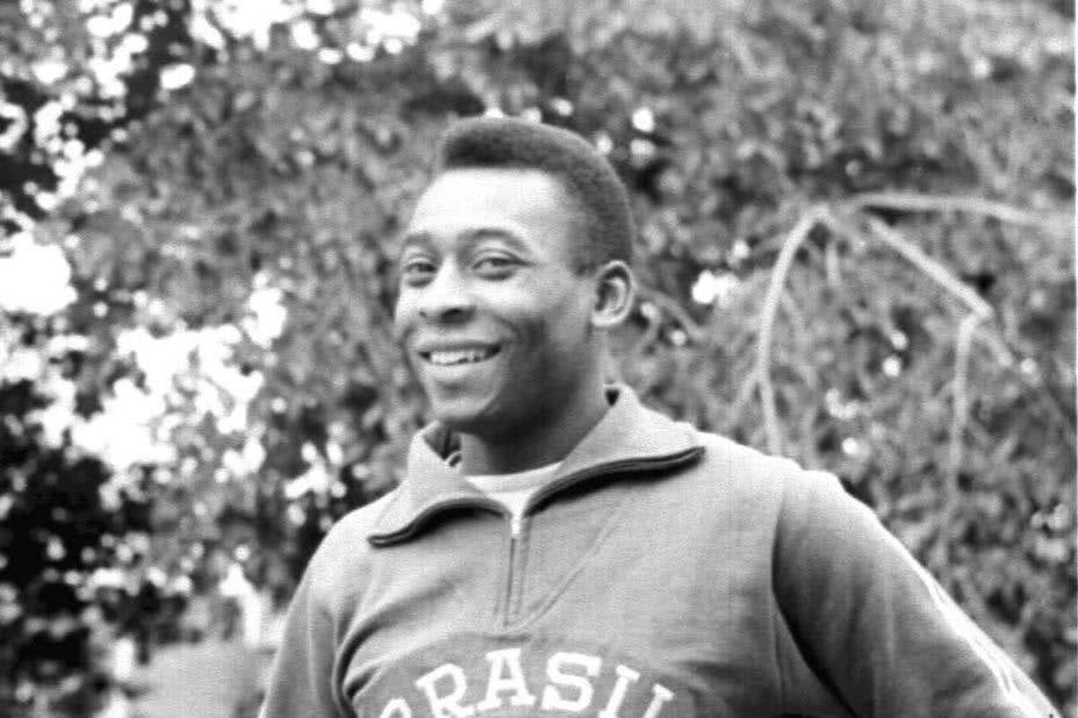 File photo dated 16-07-1966 of Brazilian football player Pele at Goodison Park, Everton, during a World Cup training session. Brazil great Pele has died at the age of 82, his family have announced on social media. Issue date: Thursday December 29, 2022. (PA Wire)