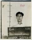 Lee Hak-rae is seen in this mug shot for his trial record after he was detained in 1946