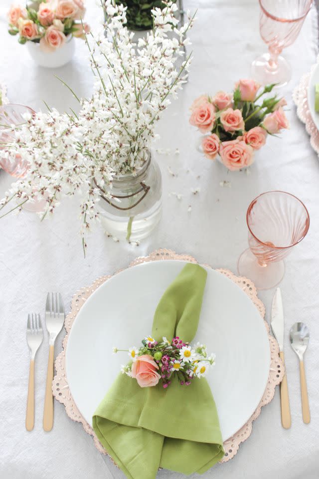 Floral Easter Napkin Rings