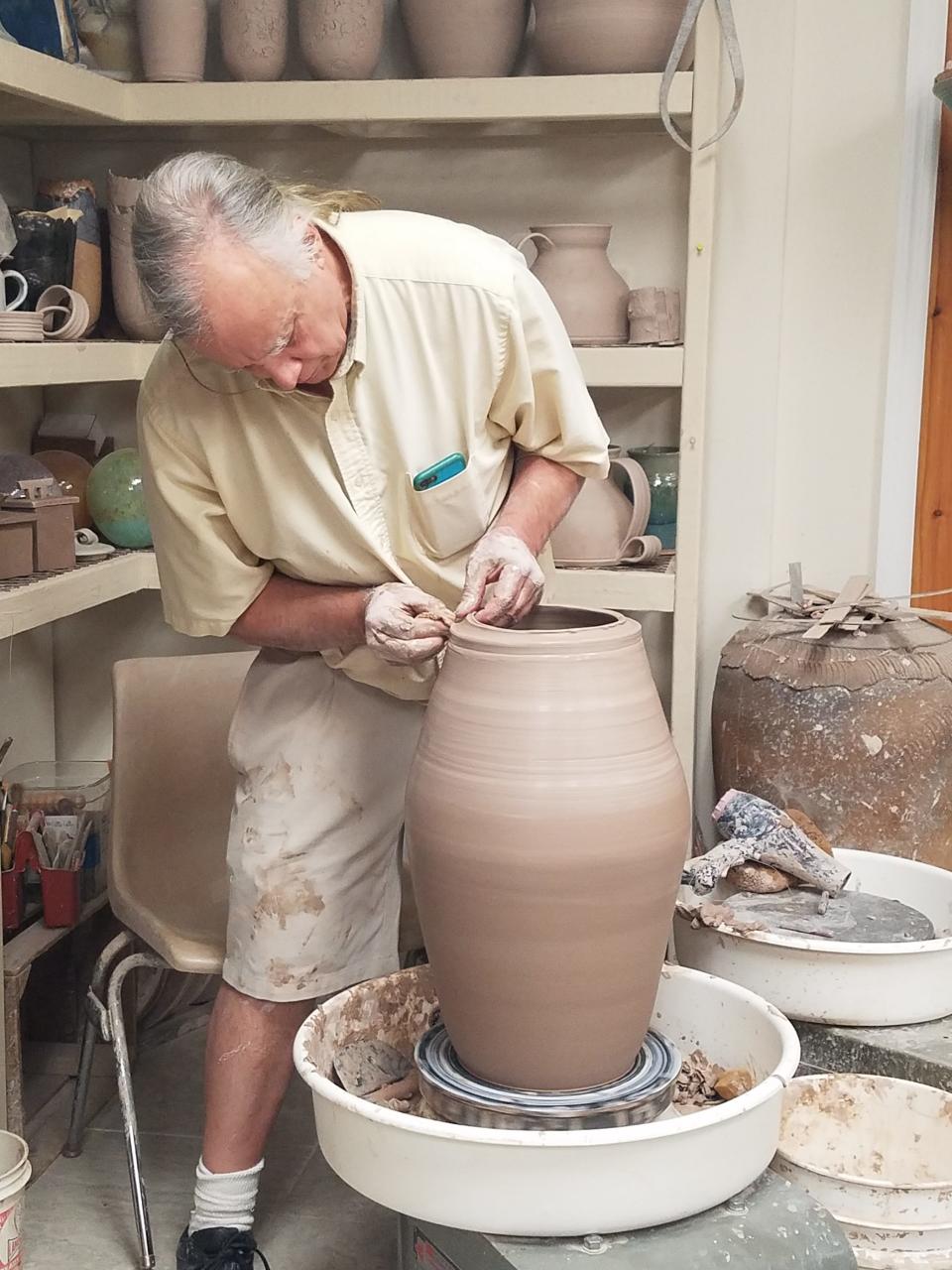 Pieces from Albert Gomez will be on exhibit at "Potters & Painters" in Tuckerton.