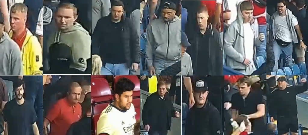 Arsenal fans sought by Lancashire police after crowd trouble at Burnley  (Lancashire Police)