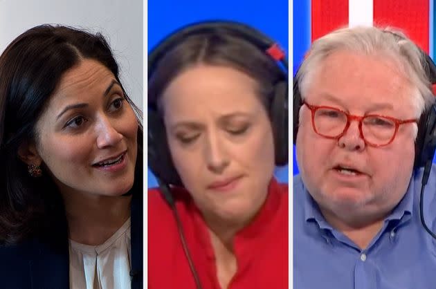 Mishal Husain and Nick Ferrari interviewed Helen Whately over the state of the government on Monday