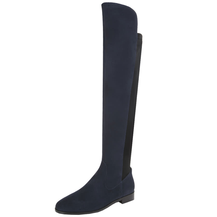 Long Tall Sally LTS Neema Stretch Back Wide Calf Leather Boot