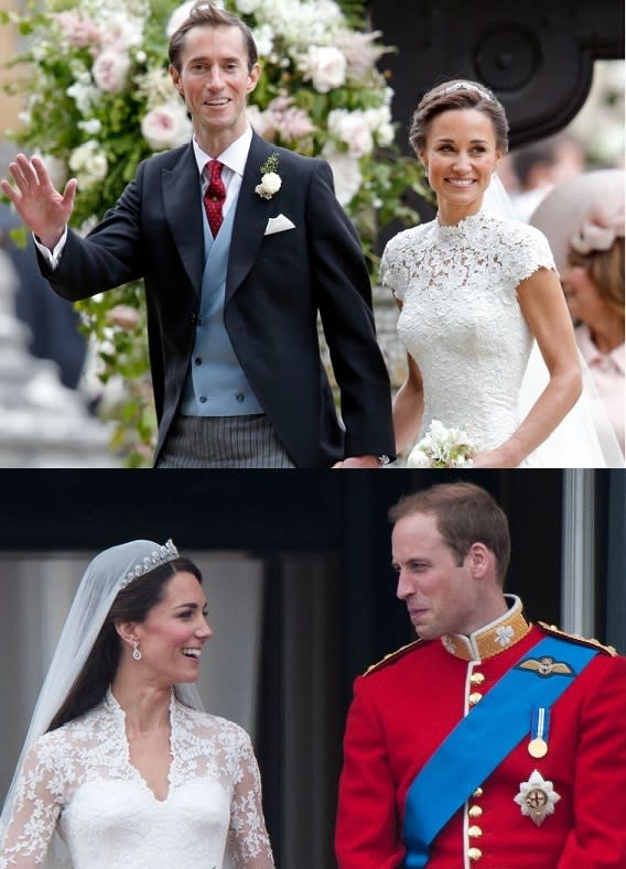 Pippa Middleton vs Kate Middleton: El estilo clásico que definió los  vestidos de novia