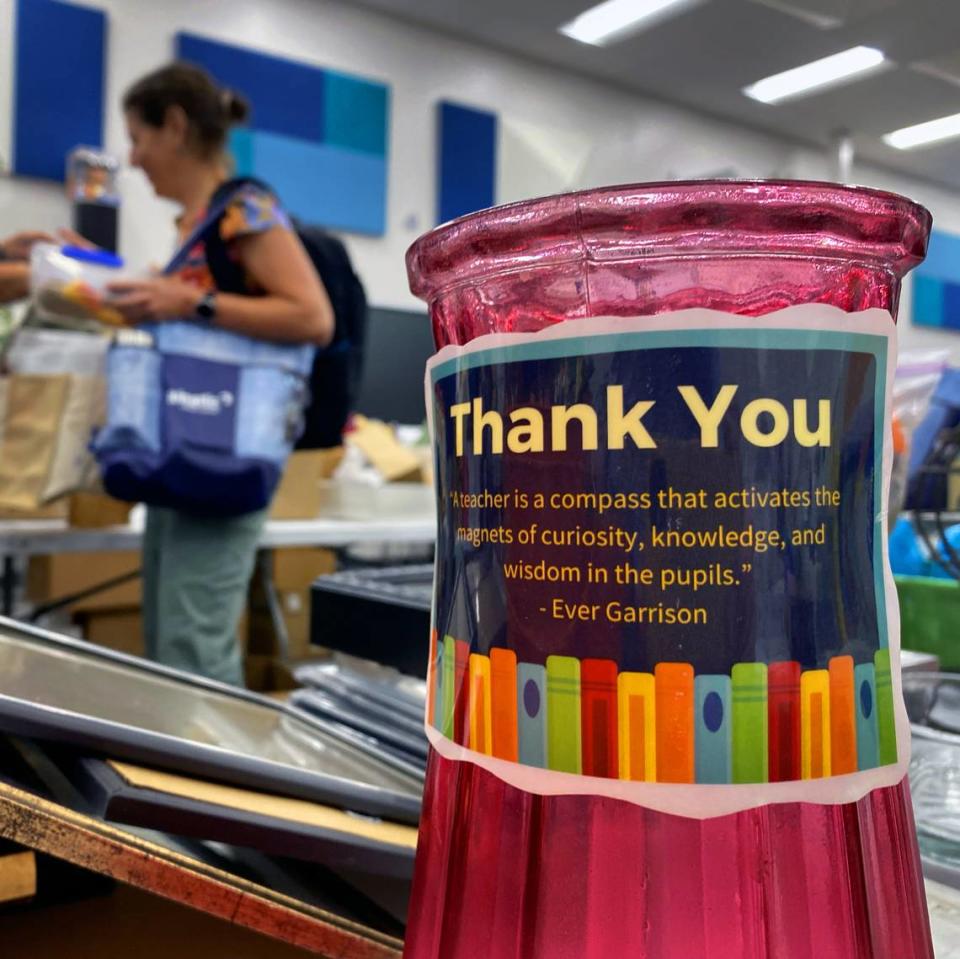 The Muscogee County School District’s second annual Teacher Yard Sale at Rainey-McCullers School of the Arts on Monday allowed MCSD’s approximately 400 new teachers (out of 5,300 employees) the chance to supply and equip their classrooms with items that go beyond the basics provided by the district.