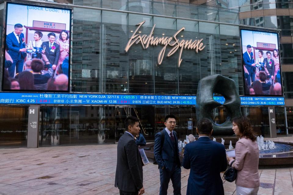 香港街景。美聯社